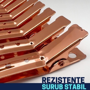Set de 12 clame de par pentru coafura, rose gold - Img 4