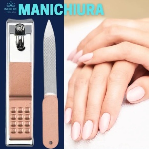Trusa manichiura 4 piese, otel inoxidabil, Flamingo pink - Img 2