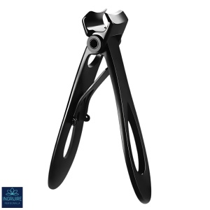 Unghiera pentru pedichiura cu deschidere mare - Otel inoxidabil - Matte Black