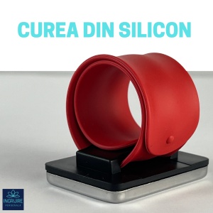 Bratara Magnetica din Silicon pentru frizerie, rosie - Img 3