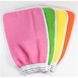 Manusa pentru exfoliere piele, pentru baie 2 nivele de abraziune - Img 3