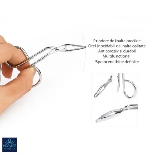 Penseta tip cleste, otel inoxidabil - Img 2