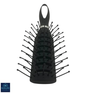 Perie de par cu aerisire, mini, BLACK - Img 3