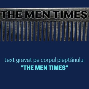 Pieptan pentru barba, THE MEN TIMES, otel inoxidabil - Img 4