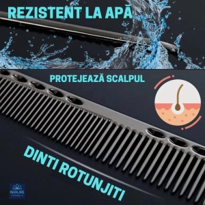 Set profesional pentru frizerie matte black, 9 instrumente - Img 7