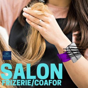 Bratara Magnetica din Silicon pentru frizerie, mov - Img 9