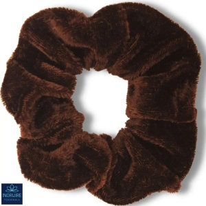 Elastic de par - scrunchie brown