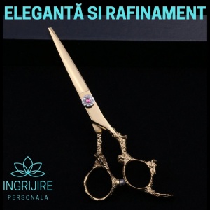 Foarfeca tuns 6'', otel japonez, Royal gold - Img 9