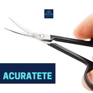 Forfecuta pentru cuticule curbata si ingusta, varf ascutit, Black - Img 5