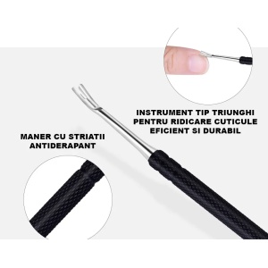 Instrument 2 in 1 impingator cuticule si curatare reziduri - Img 5