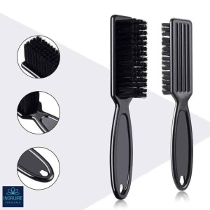 Perie mini pentru curatarea parului / barba - black - Img 2