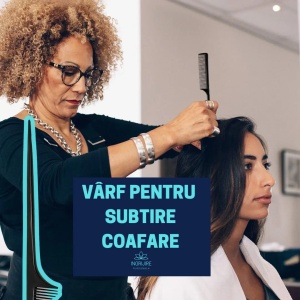Pieptan pentru frizerie/coafat cu varf din plastic - Img 7