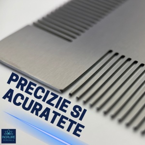 Pieptene pentru contur barba, silver - Img 4