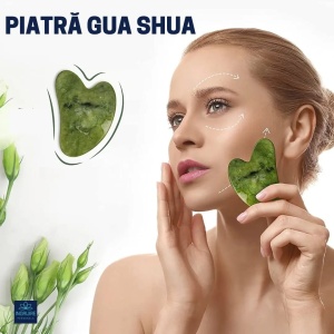 Roller cu piatra + piatra gua shua pentru masaj - Img 4