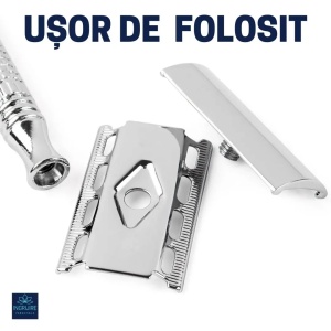 Aparat de ras clasic Safety Razor, F22 - Img 4