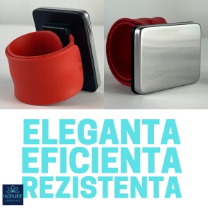 Bratara Magnetica din Silicon pentru frizerie, rosie - Img 7