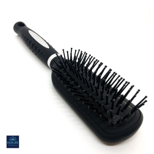 Perie de par curbata, BLACK, pentru coafor/frizerie - Img 3