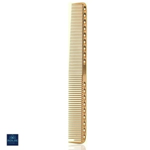 Pieptan pentru frizerie, aluminiu, nuanta royal gold