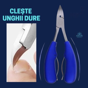 Set complet pentru pedichiura, 4 piese, otel inoxidabil, Blue - Img 2