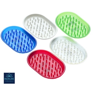 Set de 5 sapuniere de cauciuc, 12x9x2 cm
