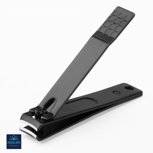 Unghiera pentru unghii dure manichiura&pedichiura - Otel inoxidabil - matte black - 8 cm