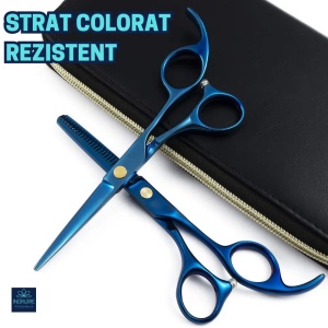 Set de 2 foarfece de tuns si filat 6''- cobalt blue - Img 7