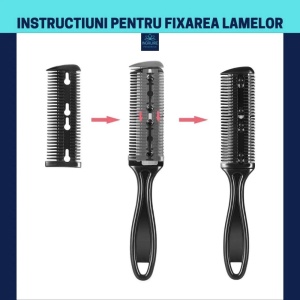 Set profesional pentru frizerie matte black, 9 instrumente - Img 8