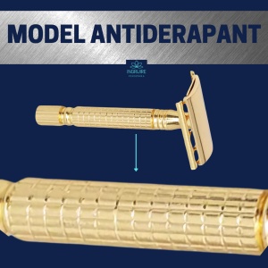 Aparat de ras clasic Safety Razor, F22, Gold - Img 4