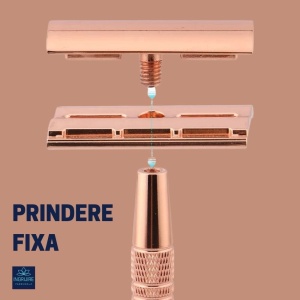 Aparat de ras clasic, safety razor, rose gold - Img 8