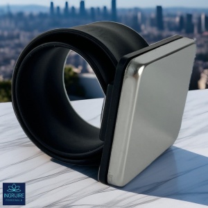 Bratara Magnetica din Silicon pentru frizerie, neagra - Img 2