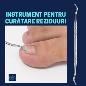 Cleste pedichiura albastru, pila si instrumente pentru unghii dure - Img 7