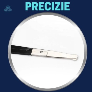 Forfecuta pentru cosmetizarea parului nazal, barba , sprancene, varf rotunjit - Img 6