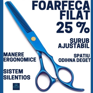 Set de 2 foarfece de tuns si filat 6''- cobalt blue - Img 4