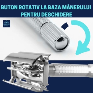 Aparat de ras clasic butterfly, Safety Razor - Img 3