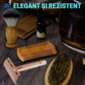 Aparat de ras clasic Safety Razor, F22, Rose Gold - Img 6