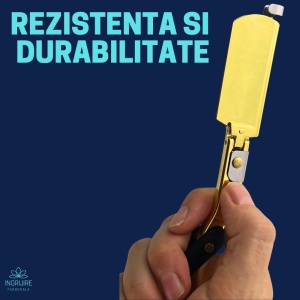 Brici cu lama interschimbabila, maner din lemn, Black&Gold - Img 4