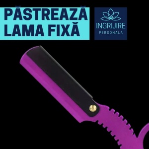 Brici cu lama interschimbabila, otel inoxidabil, Dragon purple - Img 4