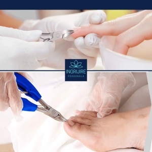 Cleste pedichiura albastru, pentru unghii dure - Img 4