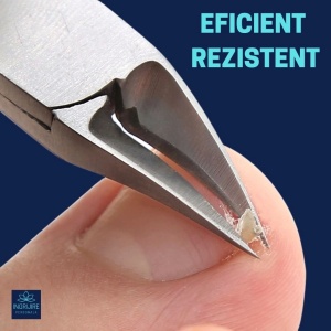 Cleste pedichiura albastru, pila si instrumente pentru unghii dure - Img 4
