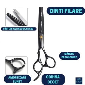 Foarfeca pentru filat 6'', otel inoxidabil -Black - Img 3