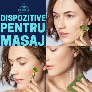 Roller cu piatra + piatra gua shua pentru masaj - Img 2