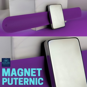 Bratara Magnetica din Silicon pentru frizerie, mov - Img 4