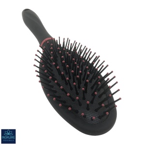 Perie de par ovala, BLACK&RED, pentru coafor/frizerie - Img 3