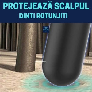 Pieptan pentru frizerie/coafat cu varf din plastic - Img 2