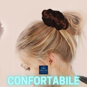 Elastic de par - scrunchie brown - Img 2