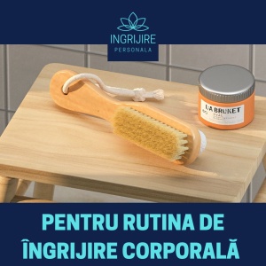 Perie dubla cu piatra ponce si maner din lemn - Img 9