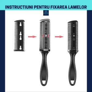 Pieptan pentru filat cu 2 lame interschimbabile - Img 3