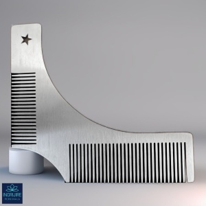 Pieptene pentru barba/contur, silver
