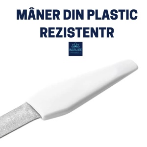 Pila din otel inoxidabil si maner din plastic dur - Img 2