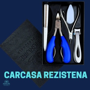 Set complet pentru pedichiura, 4 piese, otel inoxidabil, Blue - Img 7